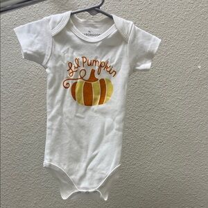 Lil' Pumpkin White Baby Onesie
